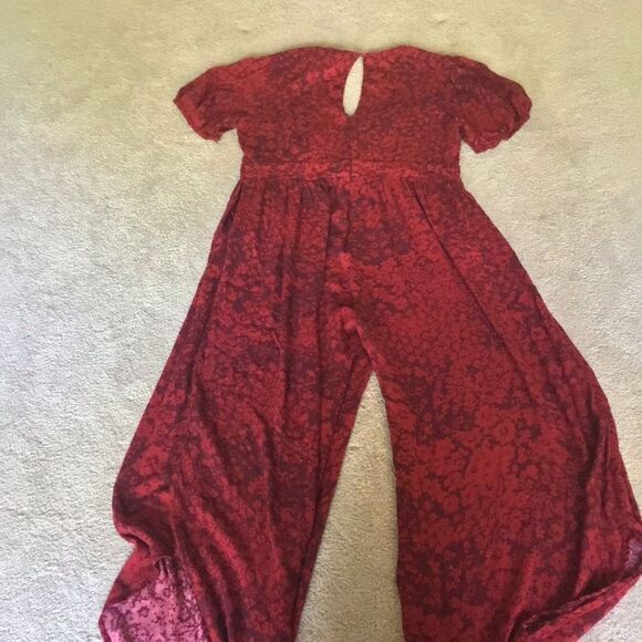 RARE Anthropologie Red Encanto Jumpsuit - Picture 8 of 9